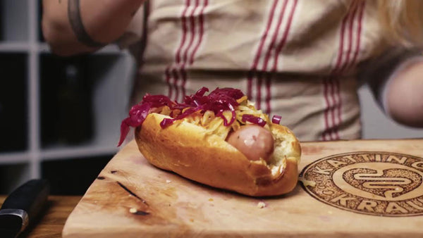 Inspiration - Gourmet hotdog med Kattinge Kraut