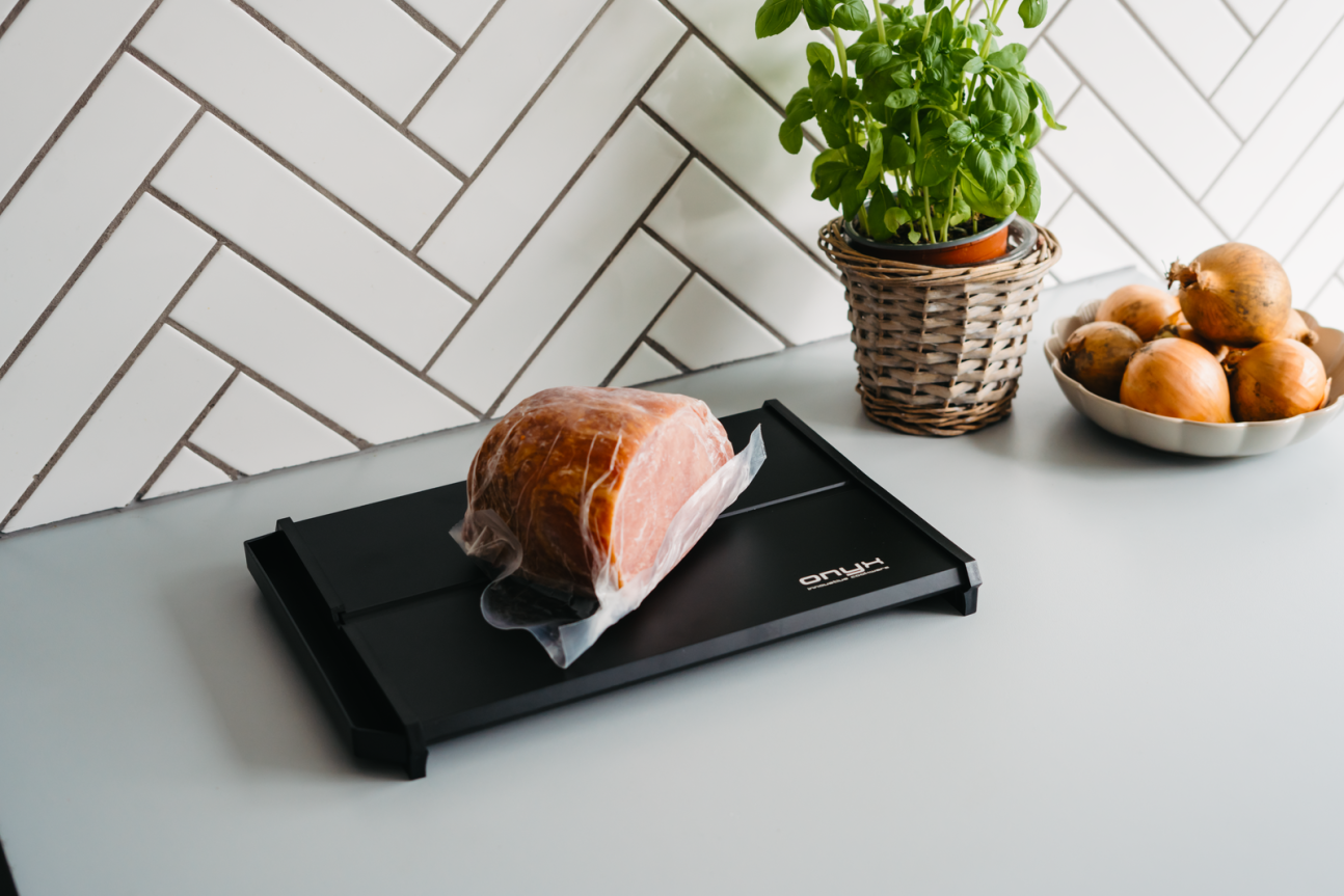 Snabb upptining med ONYX Cookwares upptiningsplatta