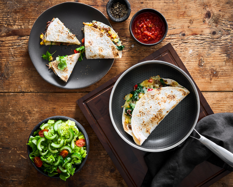 Quesadillas med nötfärs