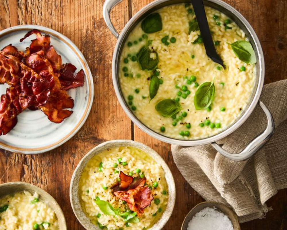 Risotto med parmaskinka