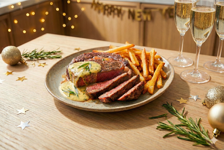 Nyårslux hemma: Steak Frites & Béarnaise med ONYX Cookware