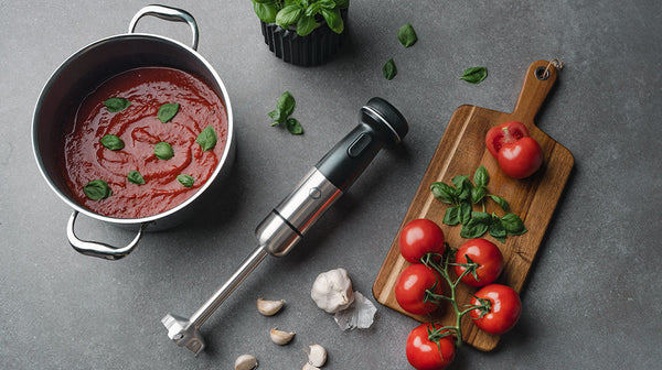 Enkel tomatsopprecept med ONYX Cookware stavmixer 