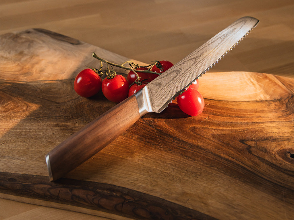 Damaskus brödkniv 20cm