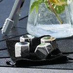 DRYCKESGLAS SET - VINGLAS I ROSTFRITT STÅL - 2