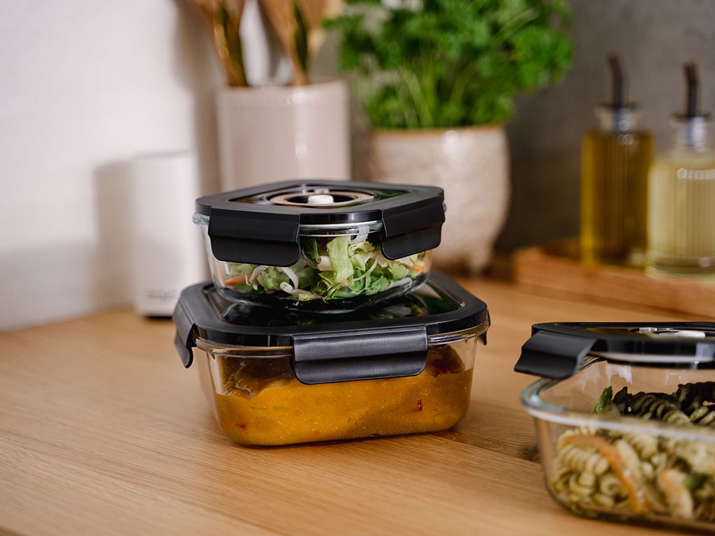 KVADRATISK VAKUUM GLASBEHÅLLARE – 525ML - 4