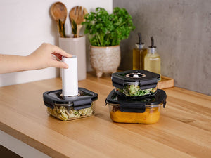 KVADRATISK VAKUUM GLASBEHÅLLARE – 800ML - 3