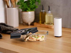 REKTANGULÄR VAKUUM GLASBEHÅLLARE – 1040ML - 2