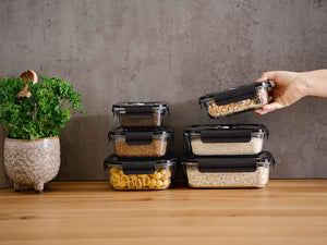 VAKUUM GLASBEHÅLLARE MIX SET – 6 ST - 3