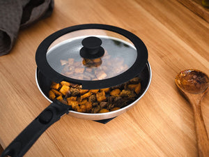 HANDLELESS GLASS LID – 28CM - 6