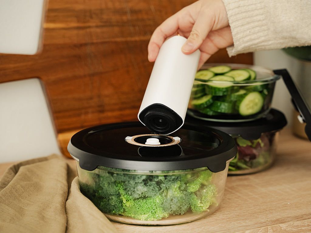 RUNDT VAKUUMGLASBEHÅLLARE – 930ML - 2