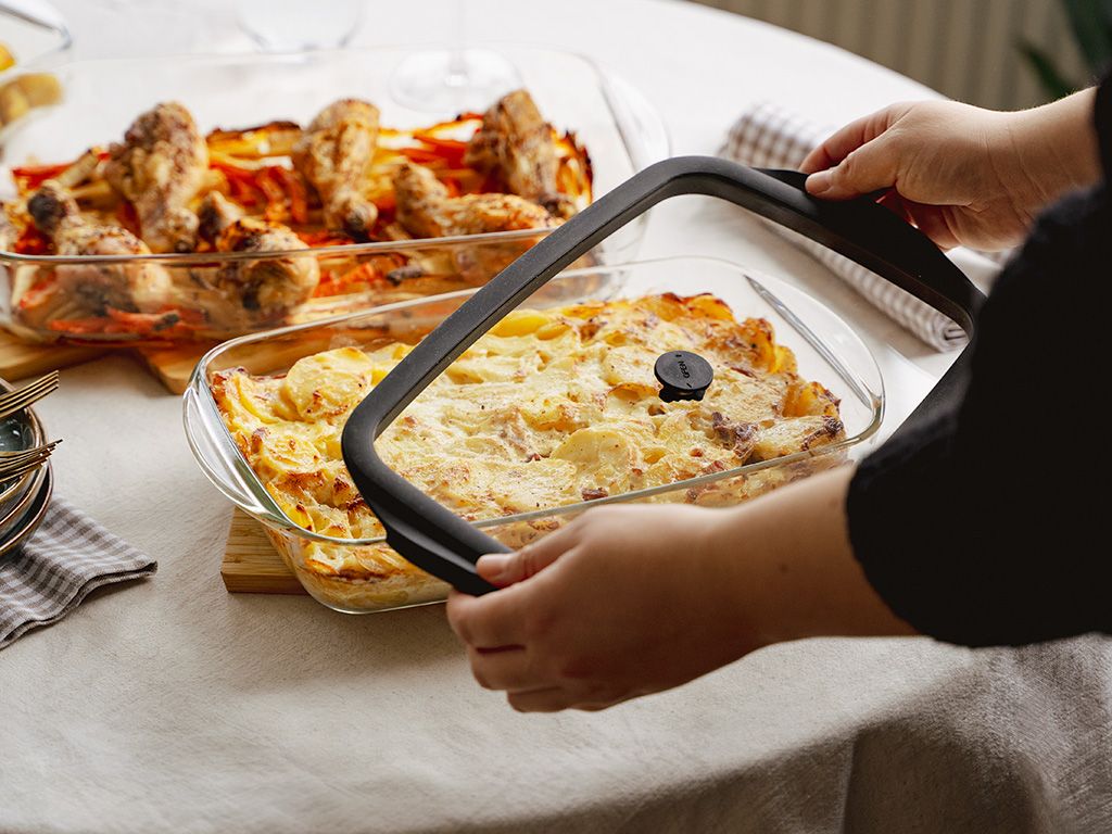 OVENPROOF GLASS DISHES SET - 6