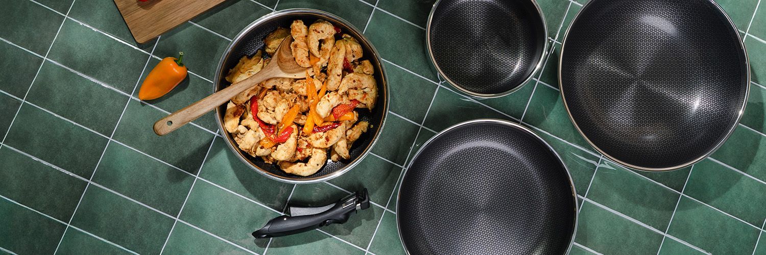 SAUTERPANNA MED AVTAGBART HANDTAG 26CM SET