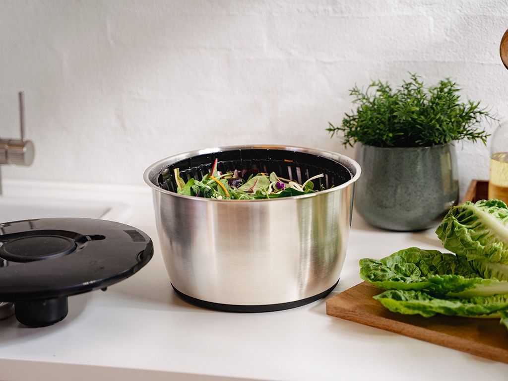 SALATSLUNGA I ROSTFRITT STÅL