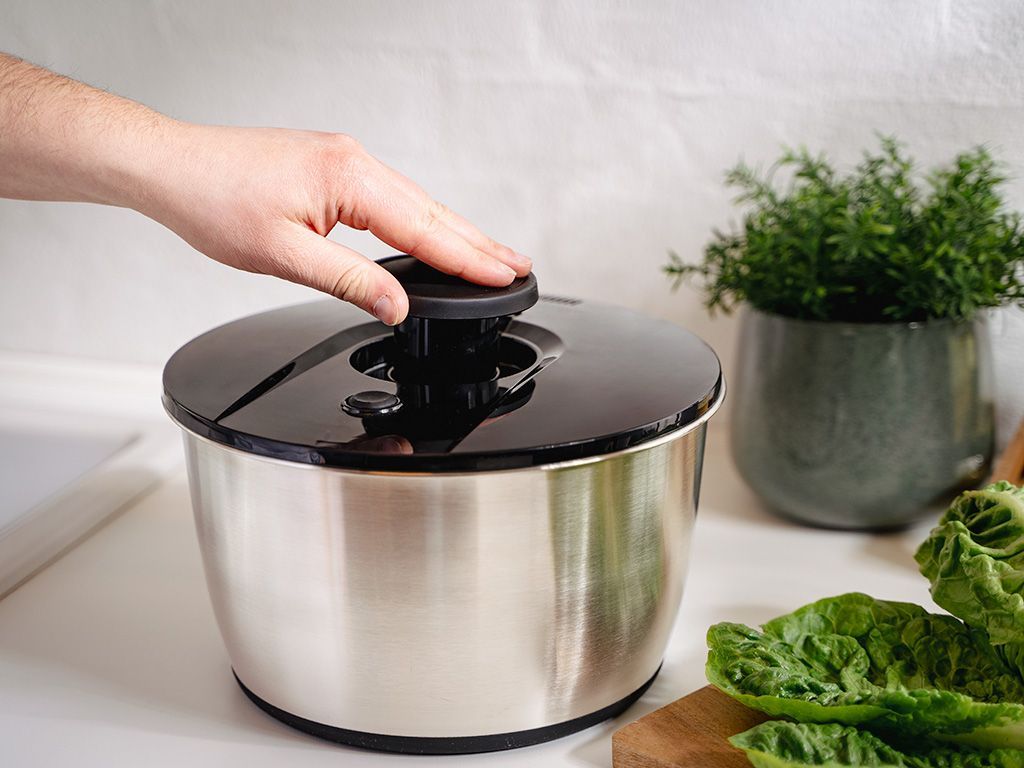 SALATSLUNGA I ROSTFRITT STÅL - 6