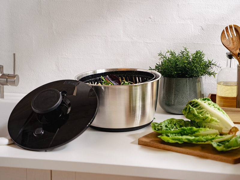 SALATSLUNGA I ROSTFRITT STÅL