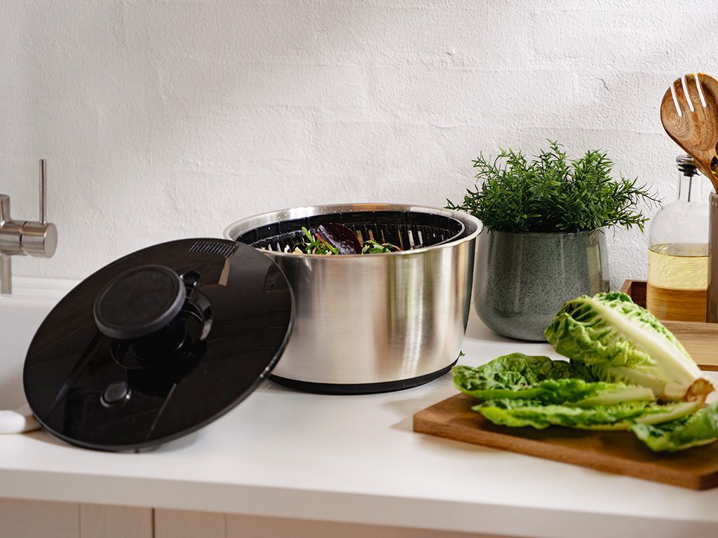 SALATSLUNGA I ROSTFRITT STÅL - 8