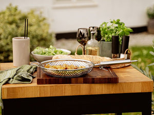 BBQ GRILLPANNA MED AVTAGBART HANDTAG 28 CM