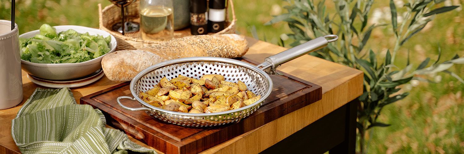 BBQ GRILLPANNA MED AVTAGBART HANDTAG 28 CM