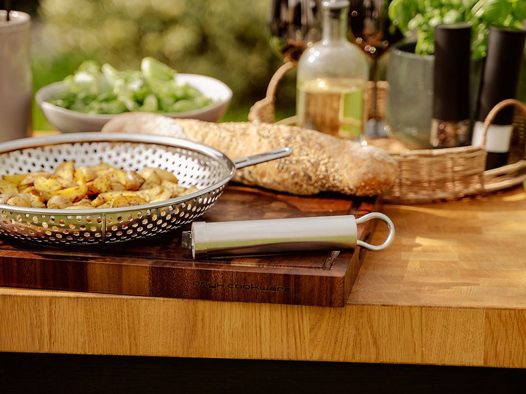 BBQ GRILLPANNA MED AVTAGBART HANDTAG 28 CM