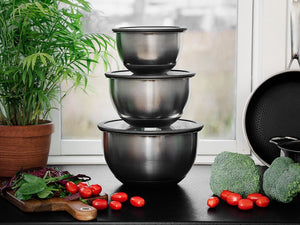 ROSTFRITA STÅL RÖRNINGSSKÅL – 3000ML - 5