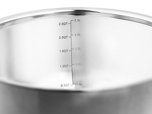 ROSTFRITA STÅL RÖRNINGSSKÅL – 3000ML - 2