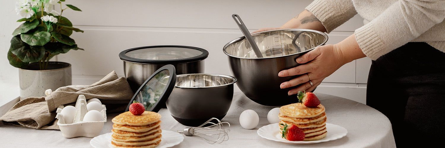 ROSTFRITA STÅL RÖRNINGSSKÅL 3-STYCK - 4