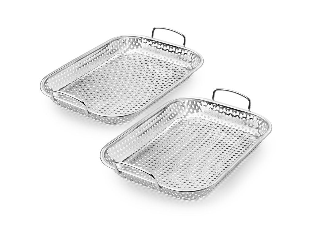Bbq grilling tray  –  2pc