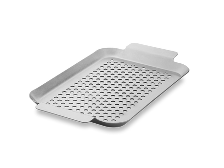 BBQ-BRICKA I ROSTFRITT STÅL 33×18 CM - 1
