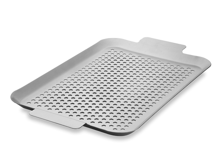 BBQ-BRICKA I ROSTFRITT STÅL 43×25 CM - 1