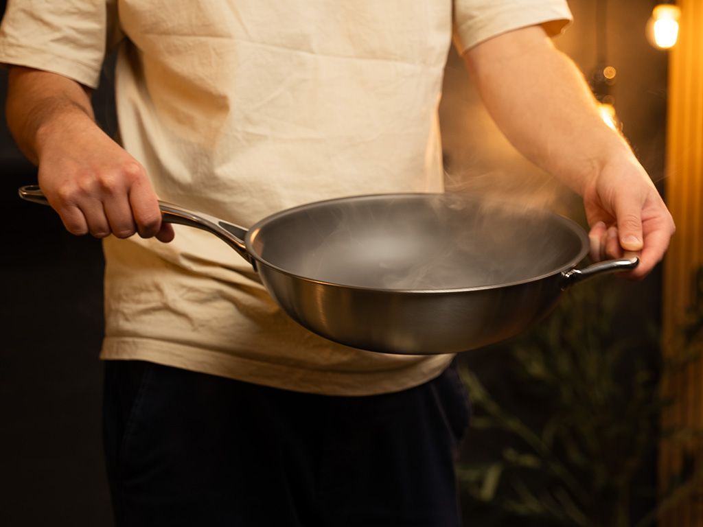 ZERO – NATURLIGT NON-STICK WOKPANNA 30 CM - 9