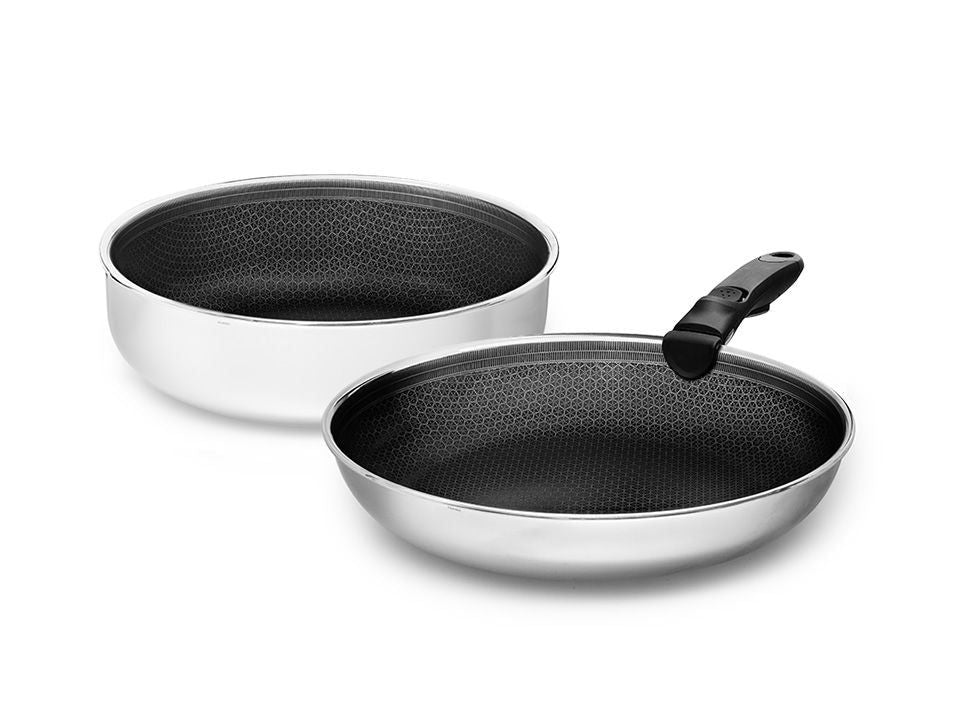 STEKPANNA MED AVTAGBART HANDTAG – 2-DELAR SAUTÉSET - 1