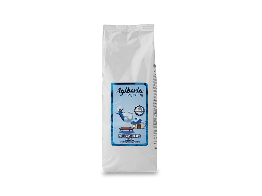 BLÅ HALLON SLUSH ICE MIX – 1 KG - 1