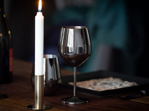 VINGLAS I ROSTFRITT STÅL - 8