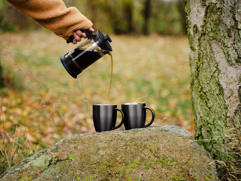 ROSTFRITT STÅL MUGG 4-STYCK