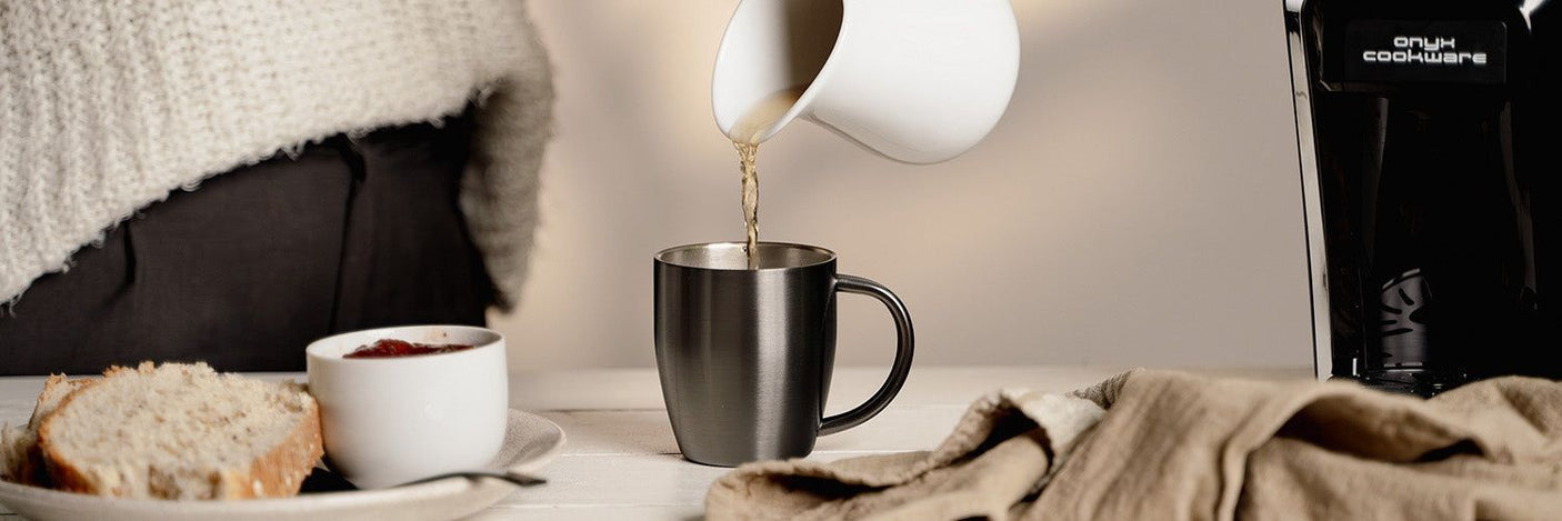ROSTFRITT STÅL MUGG 4-STYCK