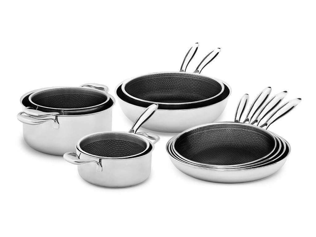 Kompletta set | 10-delars kastruller och pannor set | onyx cookware