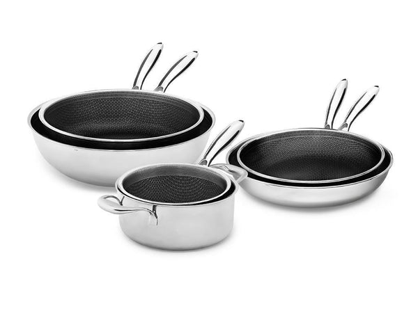 6-delar kompletta set - hybrid slipp-lett onyx cookware kök set
