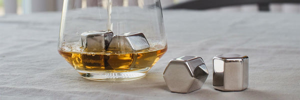 DRYCKESGLAS SET - KOPP I ROSTFRITT STÅL