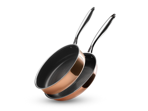 KOPPAR HYBRID NON-STICK STEKPANNA+SAUTÉPANNESET - 2 DELAR - 1