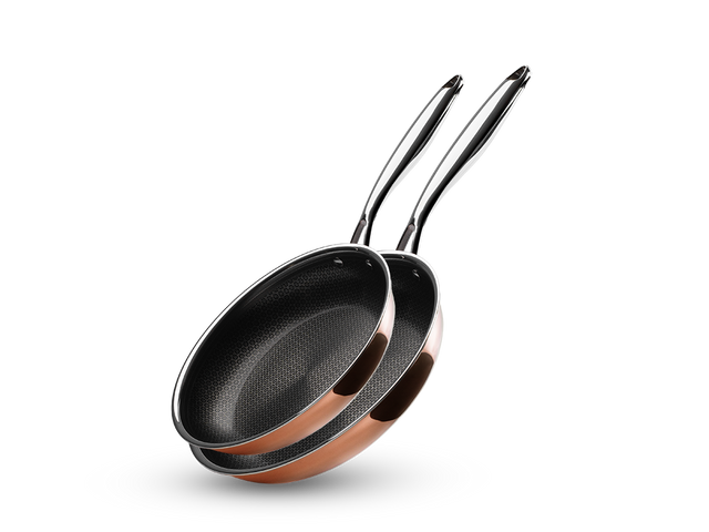 KOPPAR HYBRID NON-STICK STEKPANNESET - 2 DELAR - 1