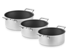 ZERO – NATURLIGT NON-STICK GRYTSET – 3 DELAR - 1