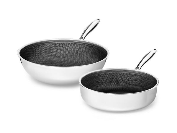 Onyx Cookware Hybrid non-stick wok+sauter set 2-delar från Onyx Cookware