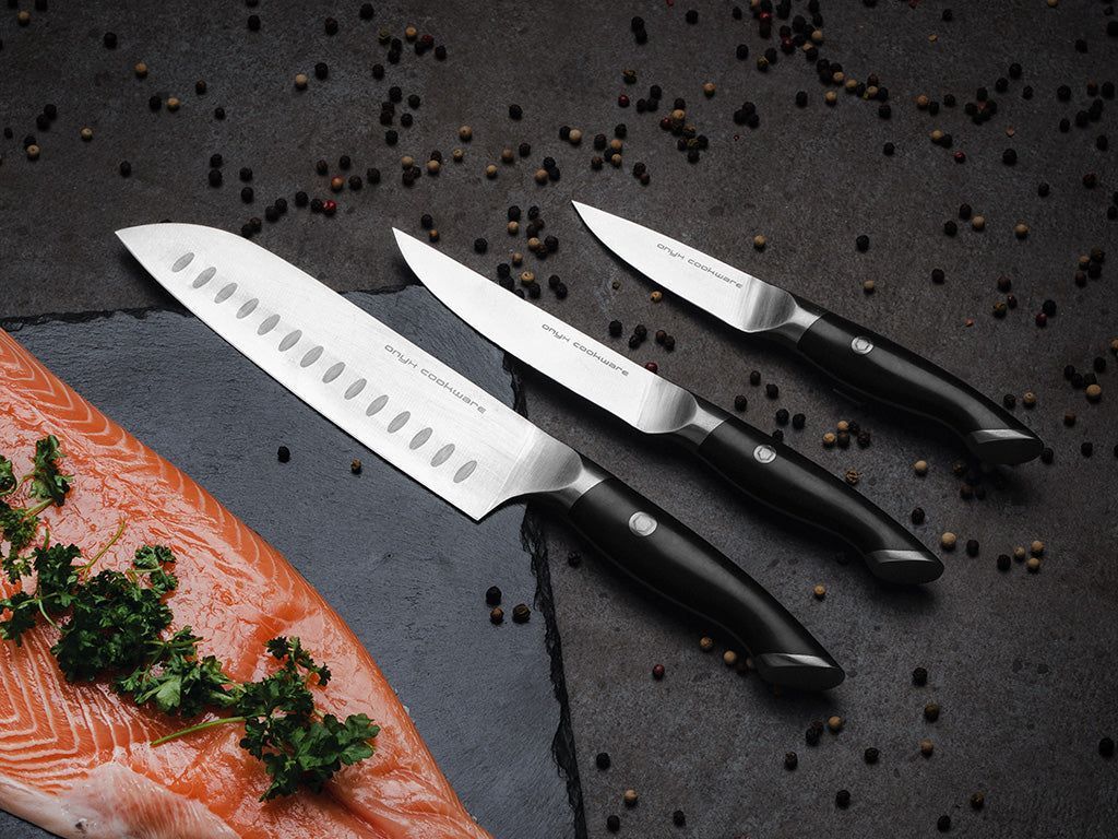 3-DELAR SANTOKU-ALL-SKAL KNIVSET - 2
