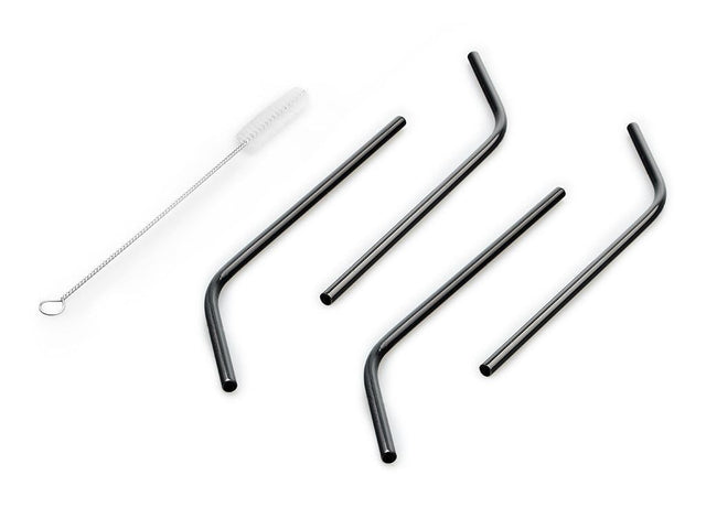REUSABLE STEEL STRAWS - CURVED - 1