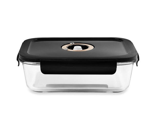 RECTANGLE VACUUM GLASS CONTAINER - 1040ML - 1