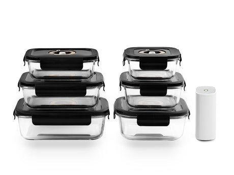 VAKUUM GLASBEHÅLLARE MIX SET – 6 ST - 1