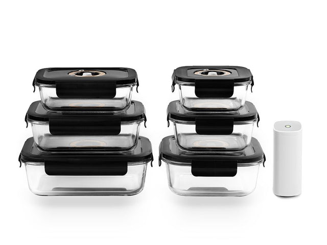 VAKUUM GLASBEHÅLLARE MIX SET – 6 ST - 1