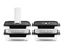 REKTANGULÄR VAKUUM GLASBEHÅLLARE – 1040ML – SET – 4 ST