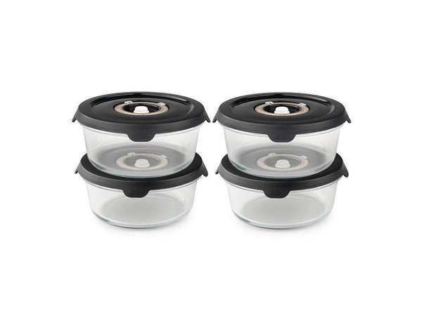Rundt vakuumglasbehållare – 635ml set - 4-styck
