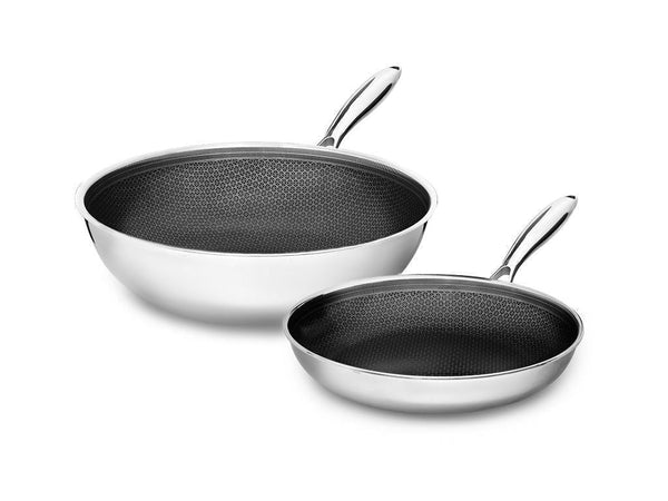 Hybrid non-stick onyx cookware™ wok set - 2-delar